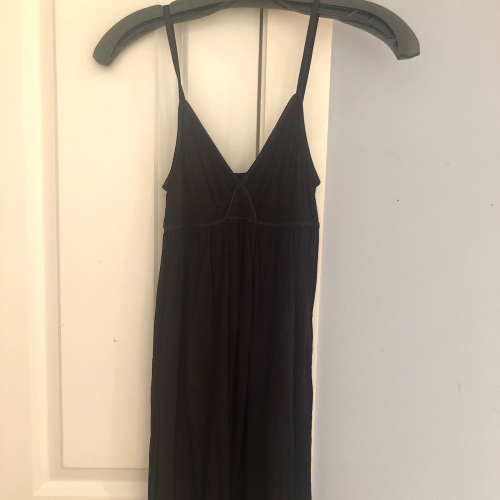 H&M Black V-neck Single Strap Little Black Dress